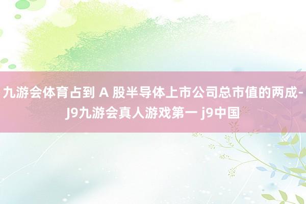 九游会体育占到 A 股半导体上市公司总市值的两成-J9九游会真人游戏第一 j9中国