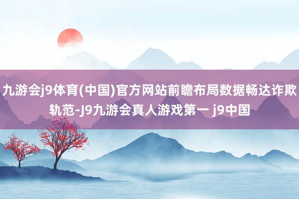 九游会j9体育(中国)官方网站前瞻布局数据畅达诈欺轨范-J9九游会真人游戏第一 j9中国